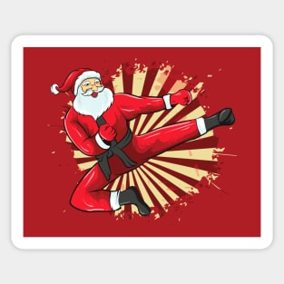 Karate Santa Martial Arts Merry Christmas Sticker